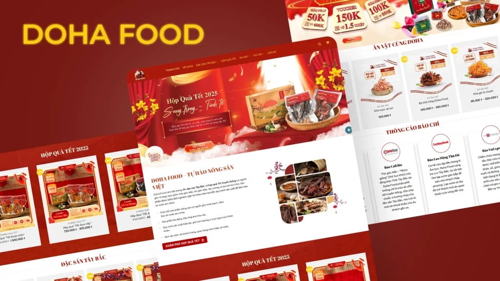 Website design for Doha Food