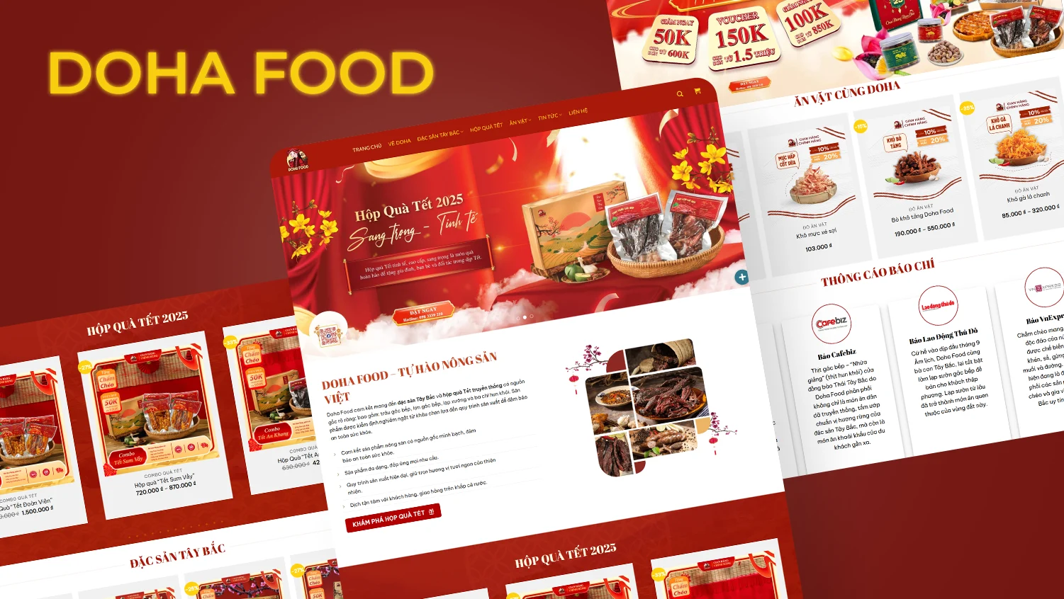 Website design for Doha Food