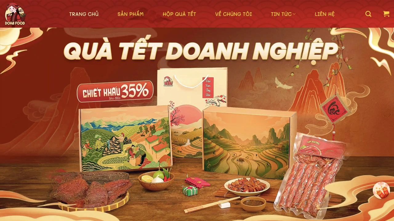 Website design for Doha Food