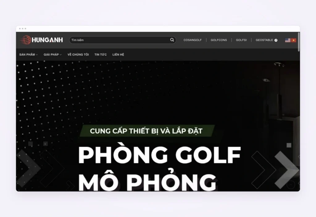 Website design for Hưng Anh T&C