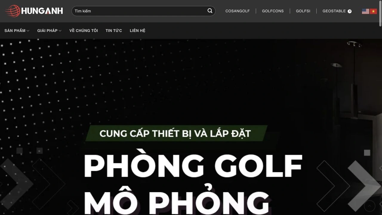 Giao diện website Hưng Anh T&C