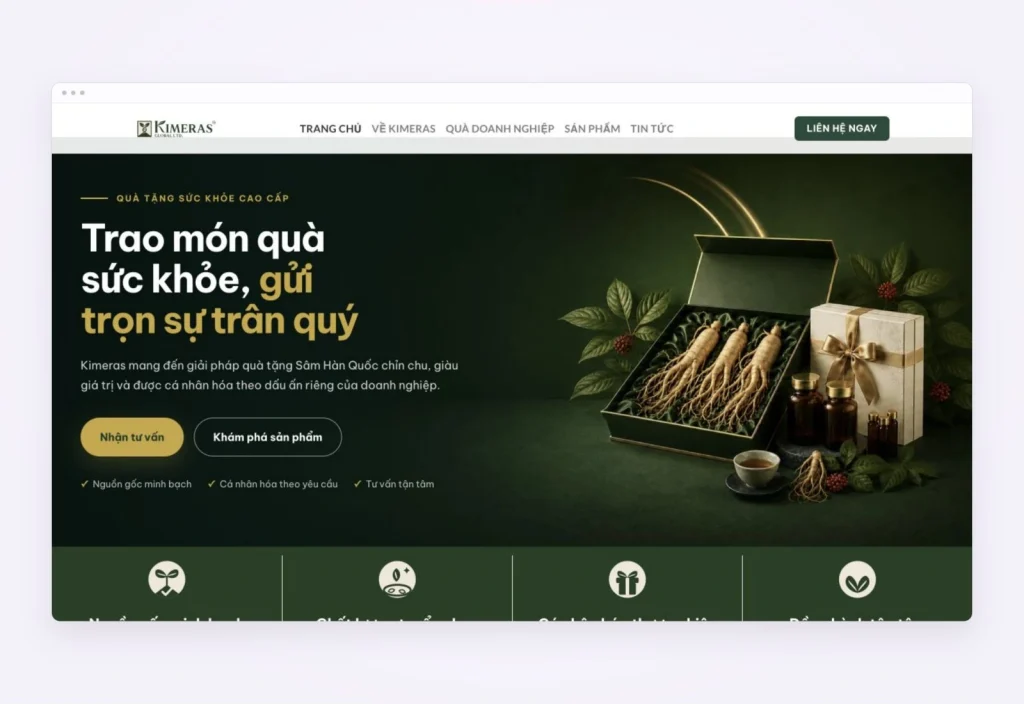 Website design for Kimeras