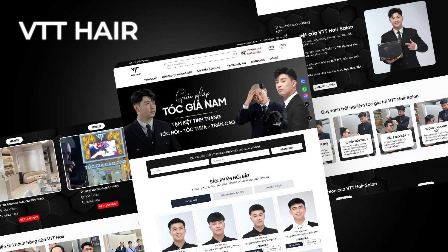 Website design for VTT Hair