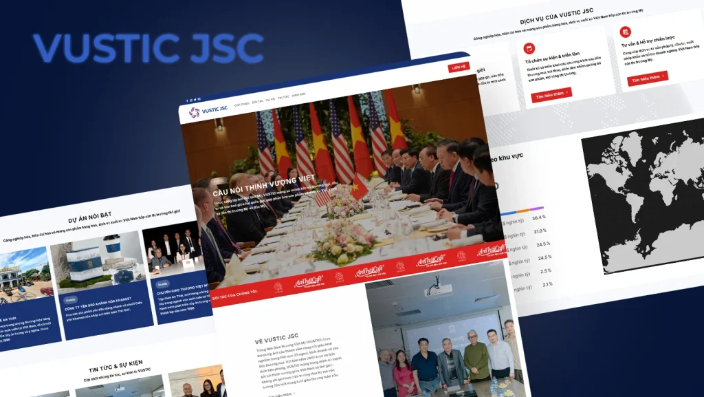 Website design for VUSTIC JSC